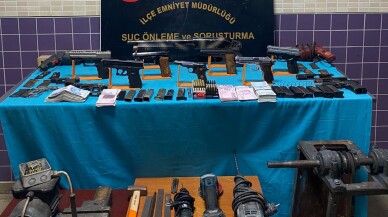 Evinde kaçak silah üreten şüpheli tutuklandı