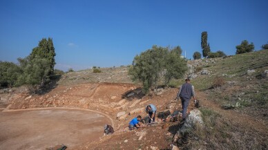 Gölyazı'daki antik tiyatroda kişiye özel seyirci basamağı bulundu