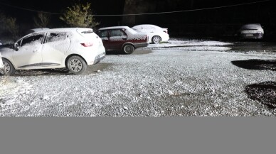 Kırklareli'nin yüksek kesimlerinde kar yağışı başladı