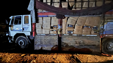 Mersin'de 5 ton kaçak tütün ele geçirildi