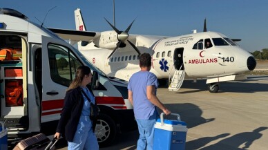 TSK'ya ait ambulans uçak organ nakli için havalandı