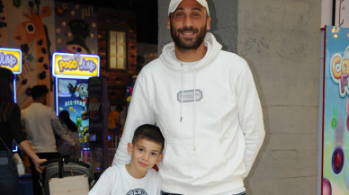 Cenk Tosun baba-oğul eğlencesi yaptı