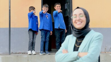 Fatmanur öğretmen Ermenistan sınırındaki köyde eğitim veriyor