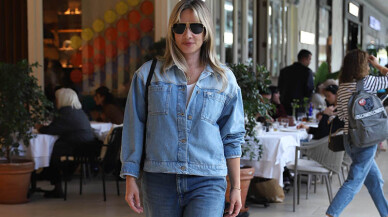 Müge Boz şık tarzıyla beğeni topladı