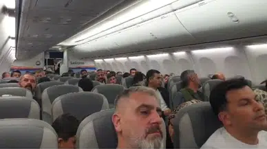 Havada korku dolu anlar! Tespit edilemeyen cisimden dolayı inemedi