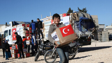 Türkiye'den Tel Rıfat halkına destek