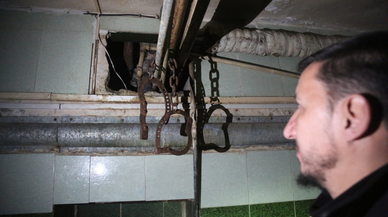 Devrilen rejimin Halep güvenlik birimindeki işkence aletleri görüntülendi