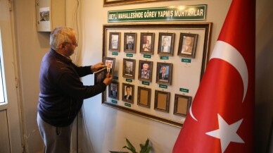 Muhtar vefat eden mahalle sakinlerinin hatırasını yaşatıyor