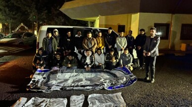 Tekirdağ'da 17 düzensiz göçmen yakalandı