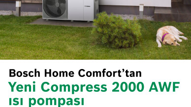 Bosch Home Comfort'tan Yeni Nesil Isı Pompası: Compress 2000 AWF