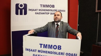 İMO Gaziantep Şube Başkanı Burkay Güçyetmez: İnşaat mühendislerinin tutuklu yargılanmasına son verilmeli