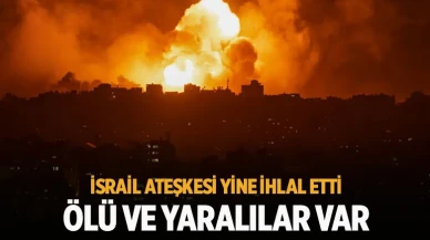 Netanyahu talimat verdi İsrail uçakları Gazze'yi bombalamaya başladı