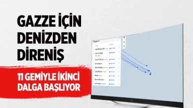 İsrail'e meydan okuma! Özgürlük Filosu 11 gemiyle Gazze’ye ilerliyor