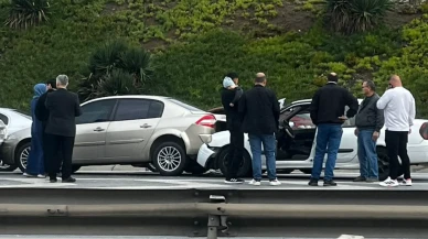 Metris-Esenler yolunda kaza: Trafik aksadı!