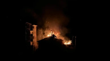 Çankırı'da yangın yürekleri ağza getirdi! İşte o görüntüler