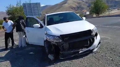 Elazığ’da talihsiz kaza: Otomobil köpeğe çarptı, 1 kişi yaralandı