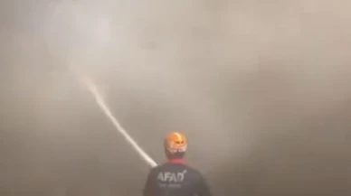 Ahır yangınında 15 küçük ve 8 büyükbaş hayvan telef oldu