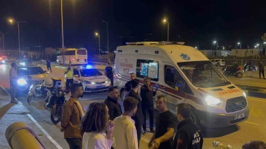 Alışveriş yapıp evine giderken motosikletin çarptığı kadın yaralandı