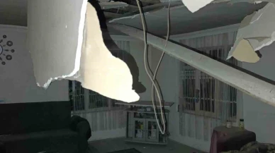 Balıkesir depreminde Manisa'daki evin tavanı çöktü