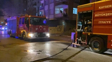 Kayseri’de bodrum katında yangın: 4 çocuk dumandan etkilendi