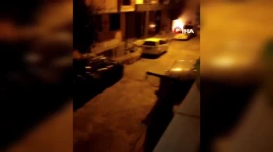 Sultangazi’de elektrikli araç yanarak küle döndü