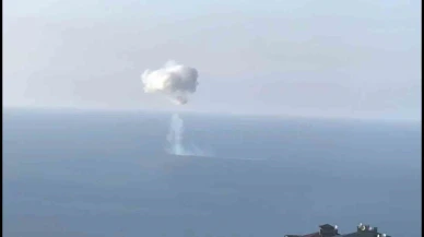 Trabzon açıklarında denizde patlama! Sesi duyan pencereye koştu