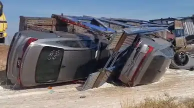 Milyonlar yoldaydı, şarampole uçtu: Şanlıurfa’da lüks araçlar parçalandı!