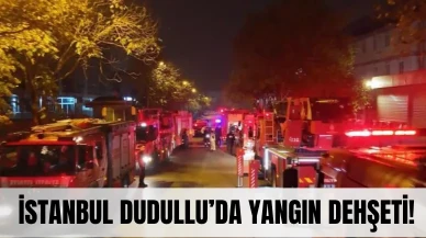 İstanbul Dudullu’da yangın dehşeti! Geceyi alevler sardı