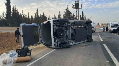 Panelvan takla attı, geceyi sirenler aydınlattı!