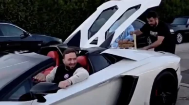 Lüks Lamborghini’ye Karadeniz dokunuşu: Motor ısıttı, kuymak pişti!