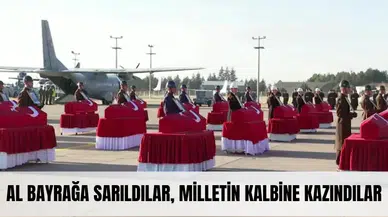 Bayrağa sarıldılar, dualarla uğurlandılar: 20 şehidimize veda töreni!