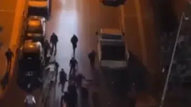 Silahlı çatışmanın ardından bölgede tansiyon yükseldi.. O anlar kamerada!