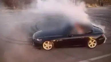 Afşin’de trafiği karıştıran tehlikeli sürüş sonunu getirdi!