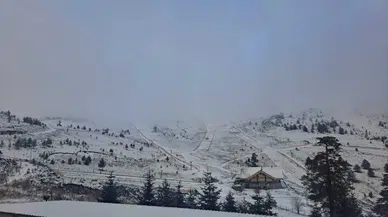 Kartalkaya ve Aladağ yaylaları beyaza büründü