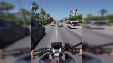 Akrobatik hareketlerle trafiği tehlikeye atan sürücüye 17 bin 879 TL ceza