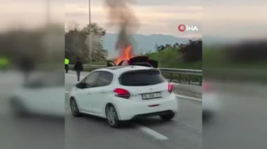 Can pazarı kamerada! Ehliyetsiz kurye alev alev istasyona böyle sürüklendi