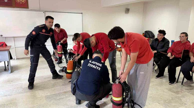 Kayseri’de itfaiyeci adaylarına gerçek eğitim deneyimi: 51 öğrenci sahada!
