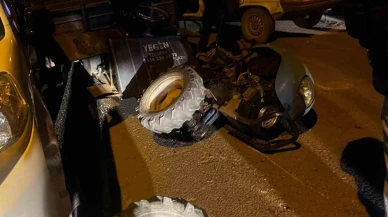 Elazığ’da otomobil ile patpat motoru çarpıştı: 3 yaralı