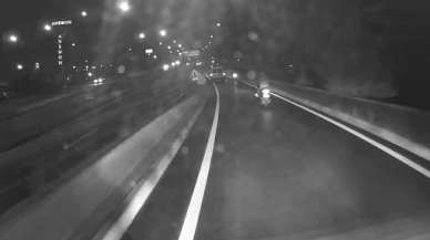 Araç kamerası korkunç kazayı saniye saniye kaydetti!