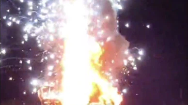 Hilvan’da korkunç kaza! Saniyeler içinde alev topuna döndü