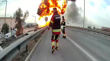 26 tonluk cehennem ateşi! Alevler gökyüzüne yükseldi, patlamalar art arda geldi