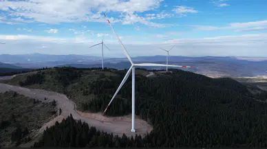 Türkiye'nin en büyük rüzgar türbini Çerkeş'te devreye alındı