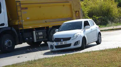 Manavgat’ta korku dolu kaza güvenlik kamerasında!