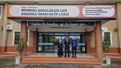 Bursa jandarmasından şehit kızına anlamlı 24 Kasım ziyareti