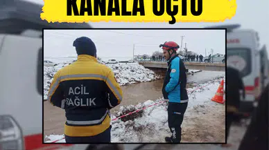 Çocuklarını okula götürüyordu, kanala uçtu: Araçtaki aileden haber yok!