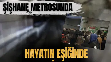 Ölümle burun buruna! Şişhane metrosunda hayatın eşiğinde dakikalar