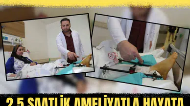 5 tonluk forkliftin altında kalan kadın 2,5 saatlik ameliyatla hayata tutundu!