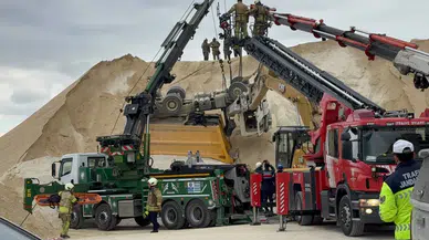 Hafriyat kamyonu ölüm tuzağına dönüştü...Çatalca’da taş ocağında can pazarı yaşandı!