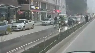 Yola dökülen madde ortalığı savaş alanına çevirdi: Boyabat'ta zincirleme kaza!