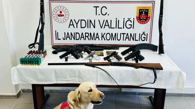 Otomatik tüfekler, tabancalar, mühimmat… Köşk değil, savaş deposu!